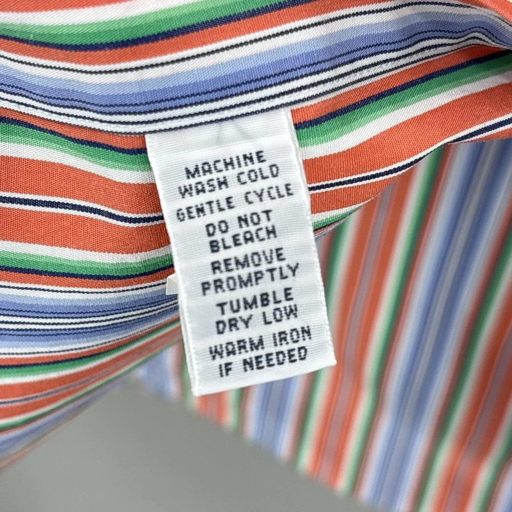 Ralph Lauren Shirt Mens Large Multicolor Blanket Southwest Stripe Classic Button